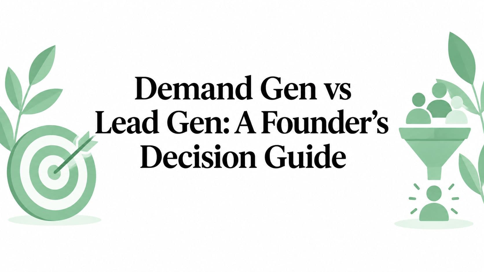 Demand Gen vs Lead Gen: A Founder's Decision Guide