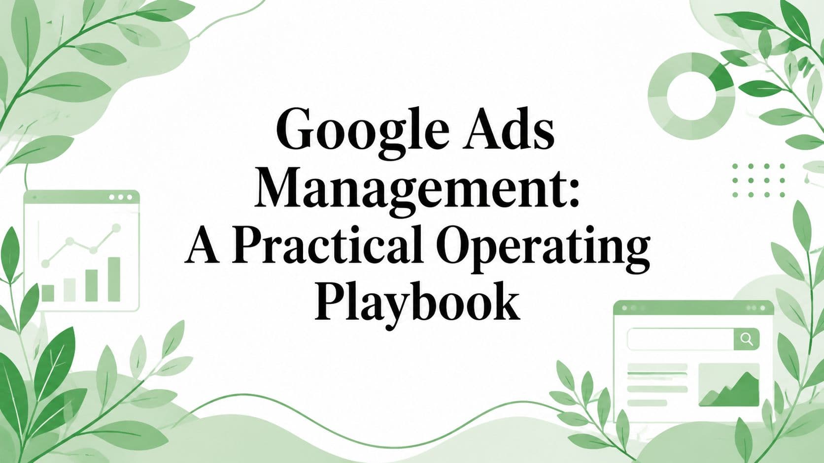 Google Ads Management: A Practical Operating Playbook